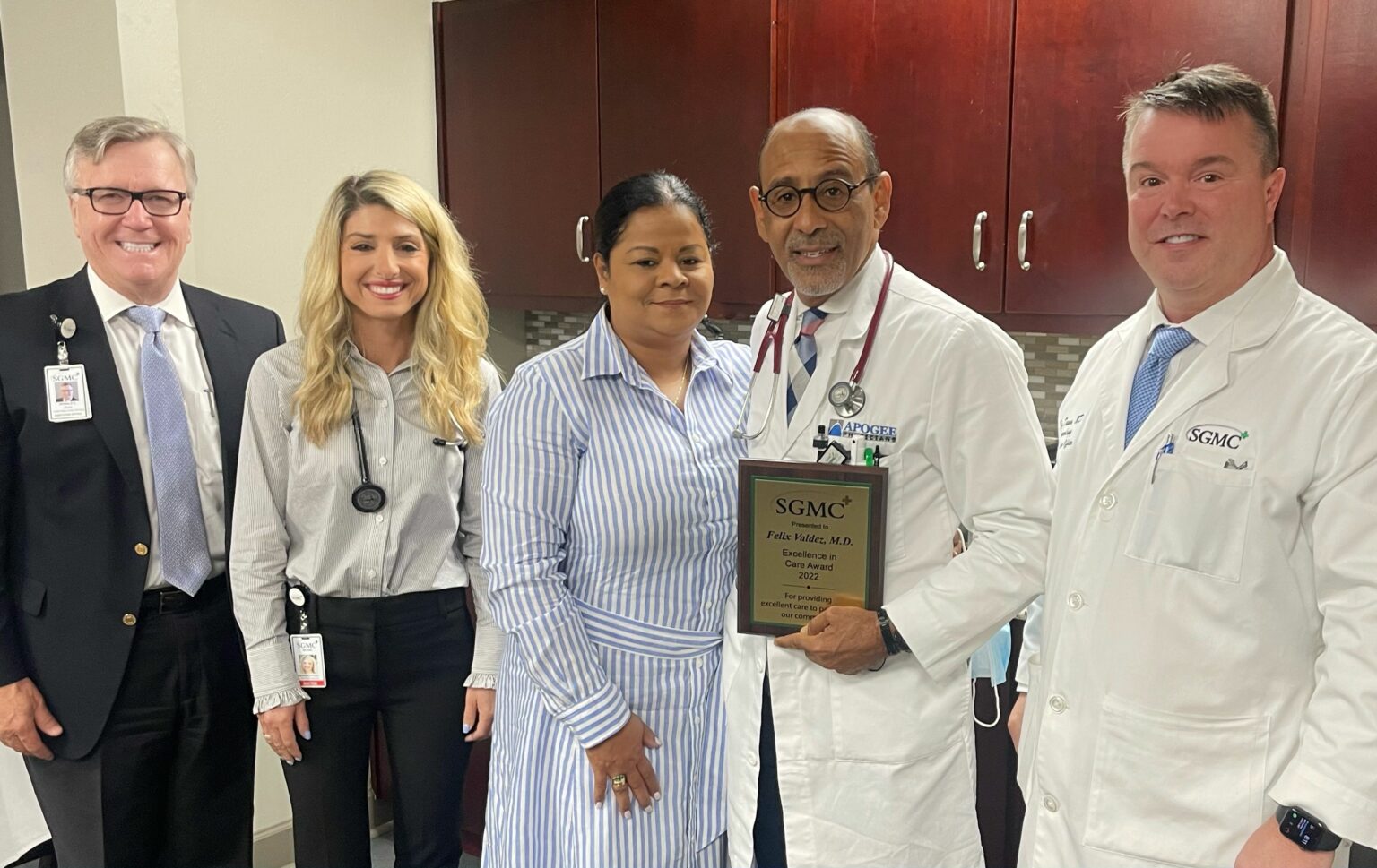 SGMC Honors Dr. Valdez with Excellence in Care Provider Award SGMC Health